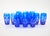 Val Saint Lambert Cobalt Blue Tableware Crystal Water, Service for 12 People For Sale - Image 4 of 13