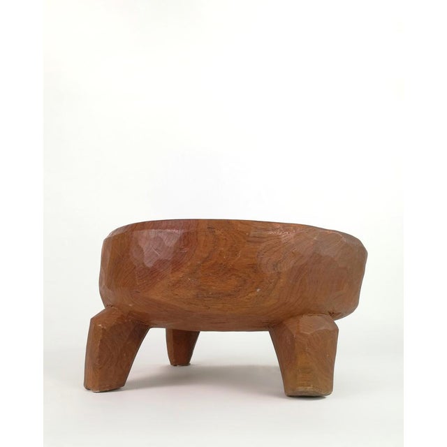 Large Tribal African Coffe Table in Carved Wood with Legs For Sale - Image 17 of 18