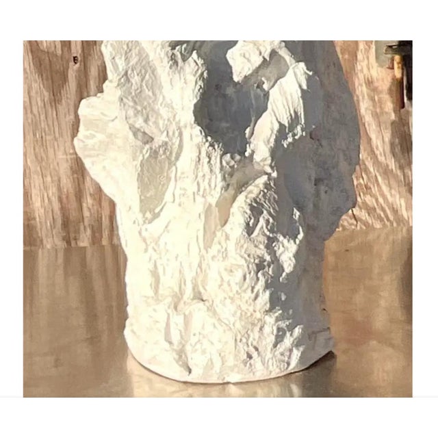 Vintage Boho Plaster Rock Lamp After Sirmos For Sale - Image 12 of 12