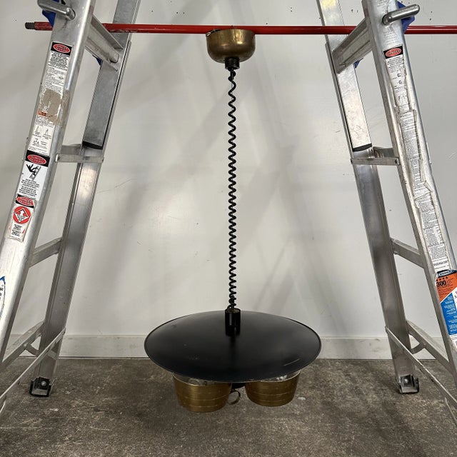 Lightolier Gerald Thurston Lightolier Pull Down Pendant Chandelier Ceiling Lamp Mid-Century Modern For Sale - Image 4 of 12