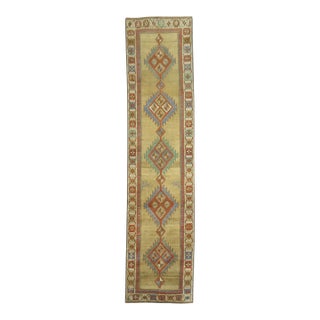 Antique Zabihi Collection Persian Bakshaish Runner - 3'4" x 14'1" For Sale