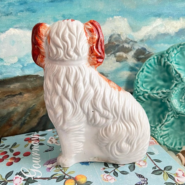 Early 20th Century Staffordshire Style Rust Red Porcelain Dog Figurines – a Pair For Sale In San Antonio - Image 6 of 13