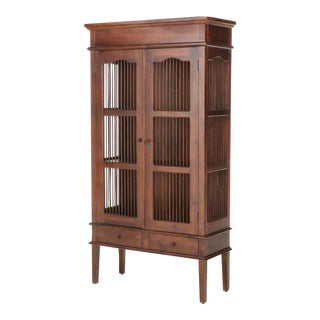 Chinese Style Pine Display Cabinet For Sale