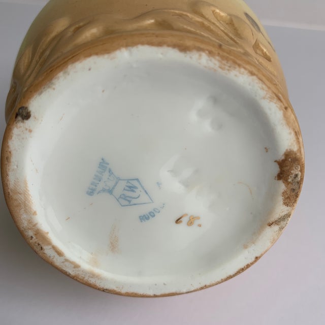 Arts & Crafts Rudolstadt Flowered Bisque Vase For Sale - Image 3 of 4