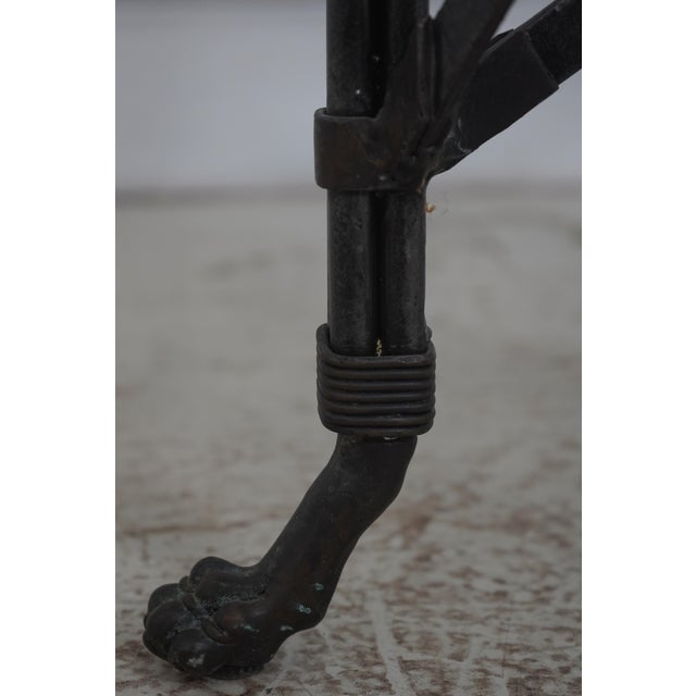 Maitland Smith Bronze Base Marble Top Console Table For Sale - Image 12 of 16