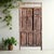 Mid-Century Modern Antique Reclaimed Wood Garden Door | Hand-Carved Indian Statement Architectural Door 84x39 For Sale - Image 3 of 3