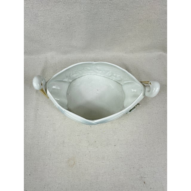 Sculpted Swans Centerpiece Bowl For Sale In New Orleans - Image 6 of 8