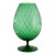 1960s Italian Green Glass Goblet For Sale