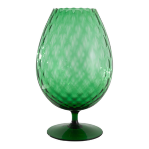 1960s Italian Green Glass Goblet