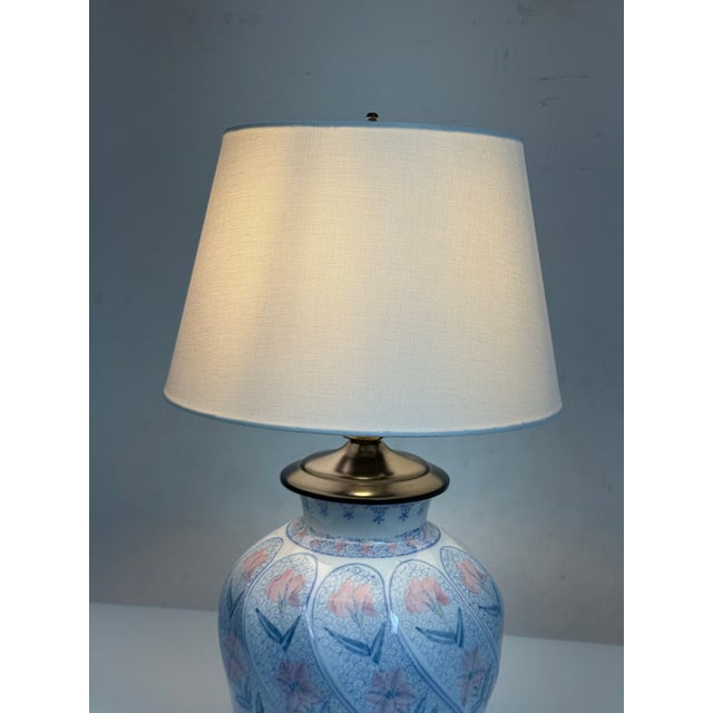 Chinoiserie Ceramic Table Lamp For Sale - Image 12 of 12