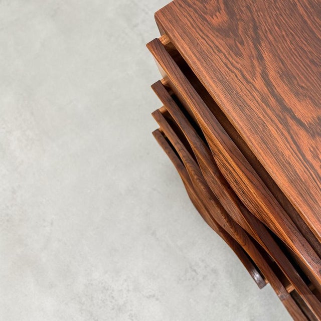 Mid-Century Modern Low Danish Rosewood Sideboard from Erling Torvits, Denmark, 1960s For Sale - Image 3 of 18