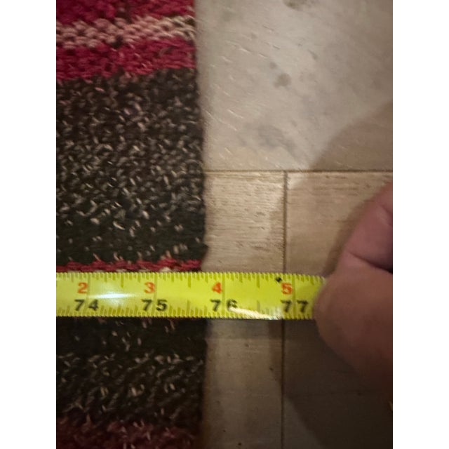 Textile Antique Late 19th Century Azerbaijan Shadda Textile Wall Hanging For Sale - Image 7 of 8