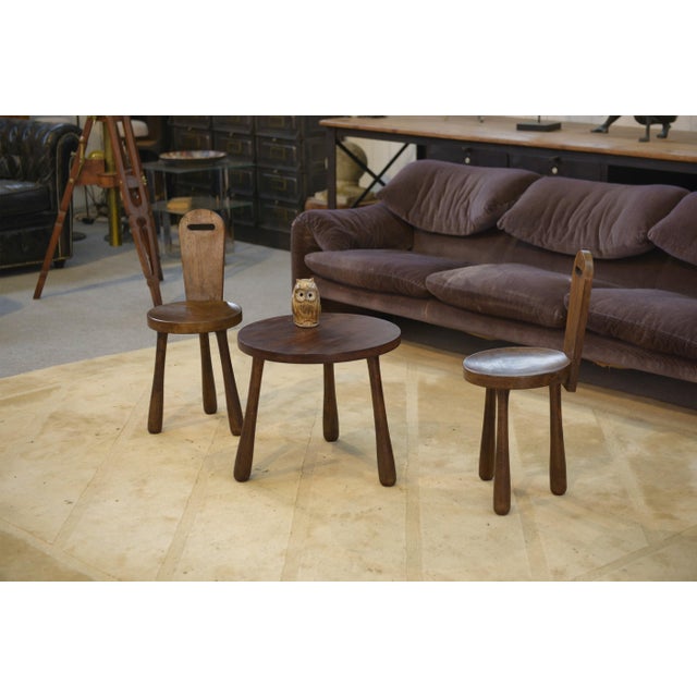 1960s Brutalist Children's Chairs and Table, 1960s, Set of 3 For Sale - Image 5 of 10