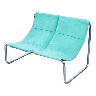 Vintage Cantilever Loveseat, 1970s For Sale