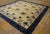 Antique Peking Chinese Classic Traditional Floral Ivory Square 1880s Rug For Sale - Image 4 of 11