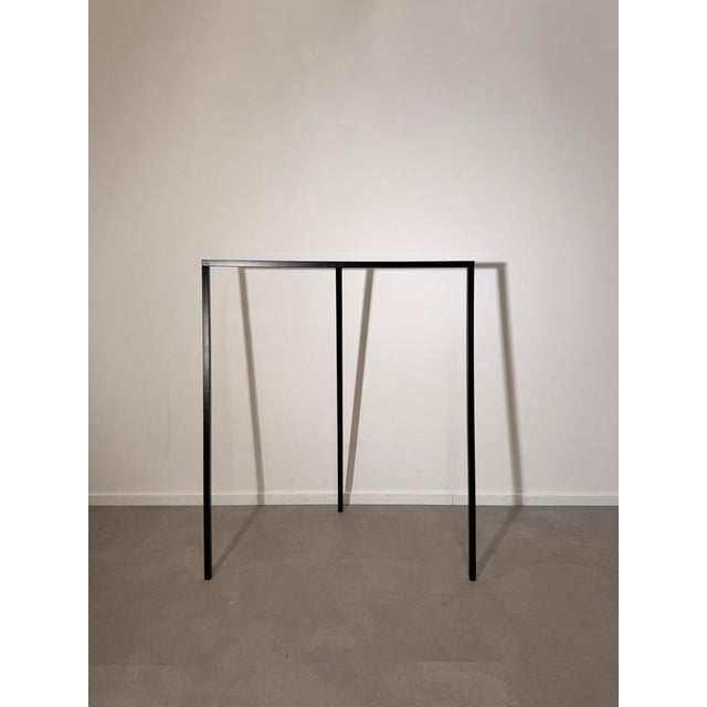 Minimalist Black Metal Clothes Rack For Sale - Image 4 of 6