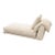 Montauk "Jill" Armless Chaise in Cream Off-White Velvet For Sale