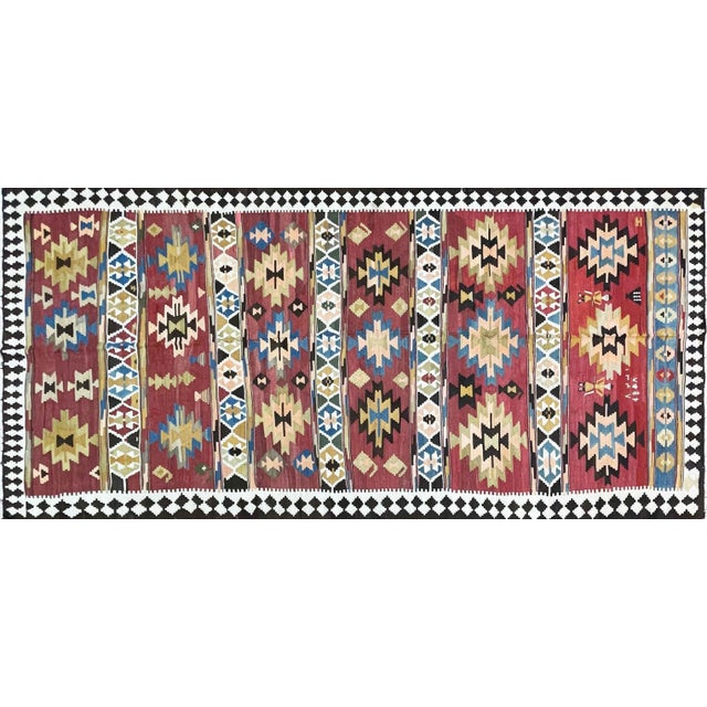 Antique Azerbaijan Kilim/ Rug Unusual,20th Century For Sale - Image 10 of 10