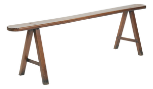 Art Deco French Bench in Oak, 1930s