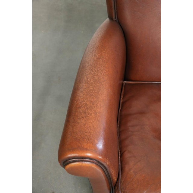 Animal Skin Club Chairs in Sheepskin Leather, Set of 2 For Sale - Image 7 of 16