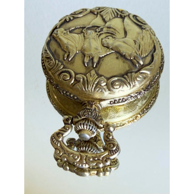 1970s Vintage Mid-20th Century Equestrian Style Brigade Brass PocketWatch For Sale - Image 5 of 12