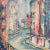 Mid 20th Century Vintage Abstract Fauvist Colorful Cityscape Painting For Sale - Image 5 of 9