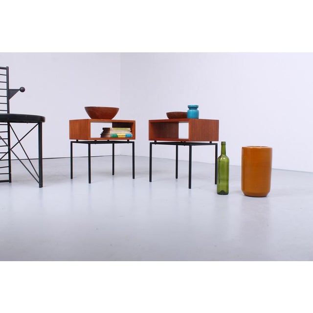 1960s Mid-Century Teak Nightstands from Kuperus, 1960s, Set of 2 For Sale - Image 5 of 18