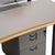 Vitra Adjustable Metropol Wood and Metal Desk with Rolling Container and Storage in Off-White from Vitra For Sale - Image 4 of 12