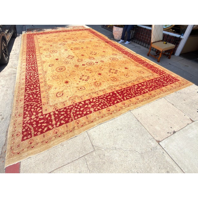 Huge Persian Wool Handmade Oushak Rug - Noor Collection For Sale - Image 4 of 6