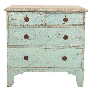 English Painted Chest of Drawers For Sale
