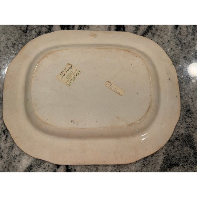 Mid-19th Century English Black Transferware Romantic Scenic Platter, Circa 1850–1870 For Sale - Image 18 of 18