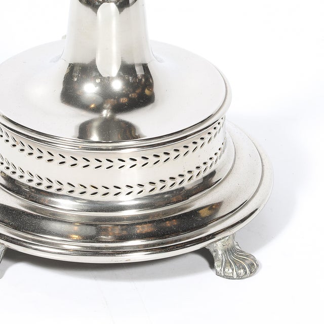 Classical Hollywood Regency Silvered Bronze Torchiere For Sale - Image 13 of 18
