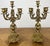 Vintage French Brass Ornate Candleholders, Set of 2 For Sale - Image 12 of 12
