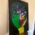 Abstract 1970s Big Abstract Portrait by Peter Keil For Sale - Image 3 of 8