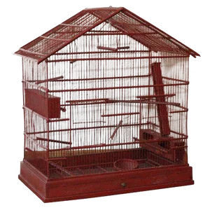 Vintage Wire & Wood Birdcage