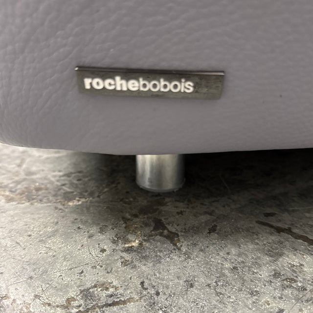 2010s Roche Bobois Gabriele Assmann & Alfred Kleene for Cierre Imbottiti Tangram Leather Sofa For Sale - Image 5 of 12