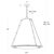 Regina Andrew French Maid Chandelier Large in White and Natural Brass For Sale In Detroit - Image 6 of 7