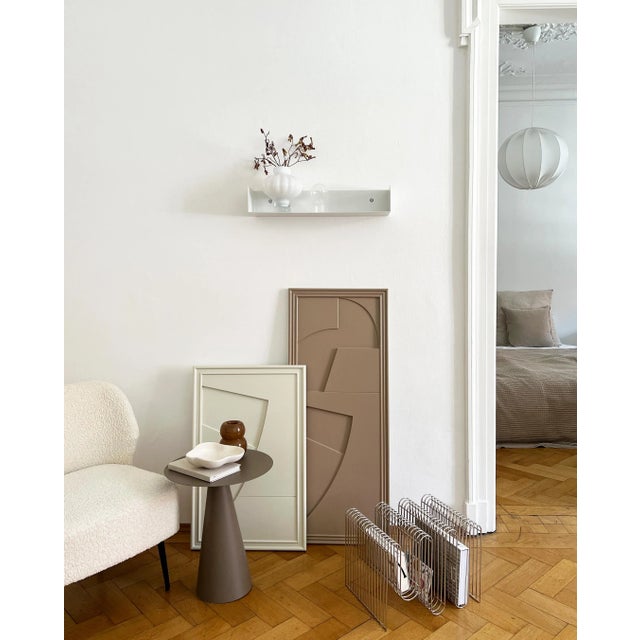 Likya Arch Wooden Wall Art in Oyster White by Likya Atelier For Sale - Image 3 of 8