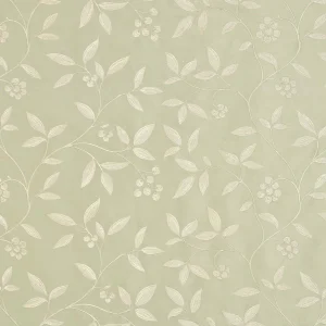 Schumacher Adelaide Embroidery Fabric in Ciel