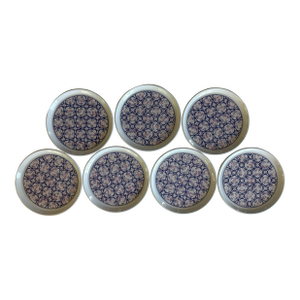 Vintage Noritake Primastone "Image" Pattern Dinner Plates - Set of 7