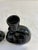 Vintage Frankoma Black Ceramic Modern Loop Vases, a Pair For Sale - Image 10 of 11