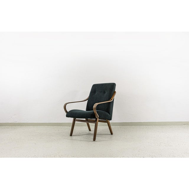Mid-Century Modern Vintage Armchair by Jaroslav Šmídek for Ton, Czechoslovakia, 1960s For Sale - Image 3 of 14
