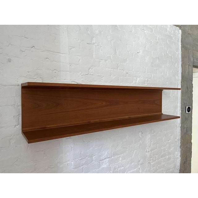 Wood Floating Wall Shelf in Teak from Pedersen & Hansen, 1960s For Sale - Image 7 of 13