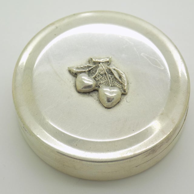 Vintage Italian Handmade 925 Sterling Silver Pill Snuff Trinket Box, Alessandria, 1970s For Sale - Image 17 of 17