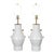 Glazed Ceramic Vessel Table Lamps - a Pair For Sale