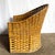 Wood Boho Chic Woven Wicker Lounge Chair For Sale - Image 7 of 9
