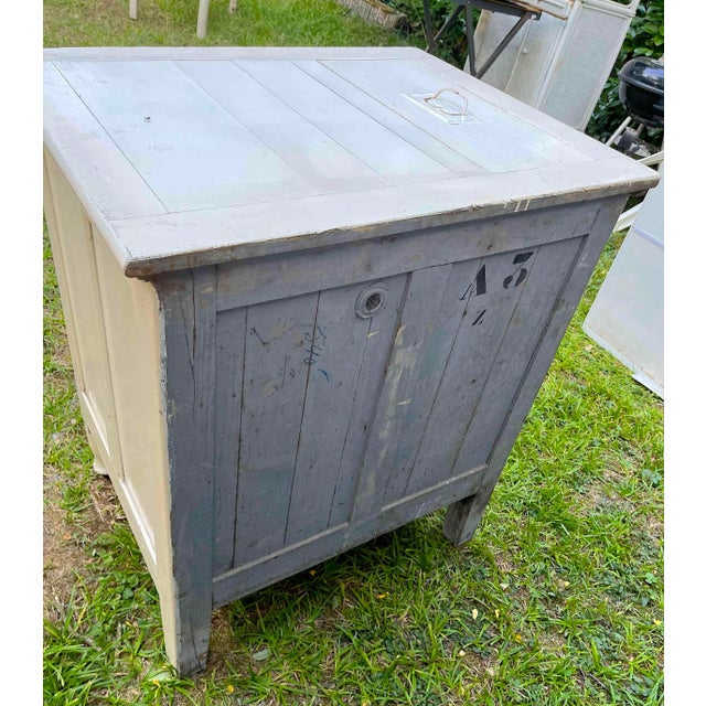 Wood White Wooden Art-Deco Fridge-Cabinet, France 1920's For Sale - Image 7 of 7