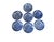 1950s Vintage Blue and White Willow Pattern Decorative Set of Plates Made in Japan For Sale - Image 5 of 8