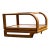 Late 20th Century Post-Modern Oak Cantilever Side Table by the Stratford Company - Lou Hodges Style For Sale