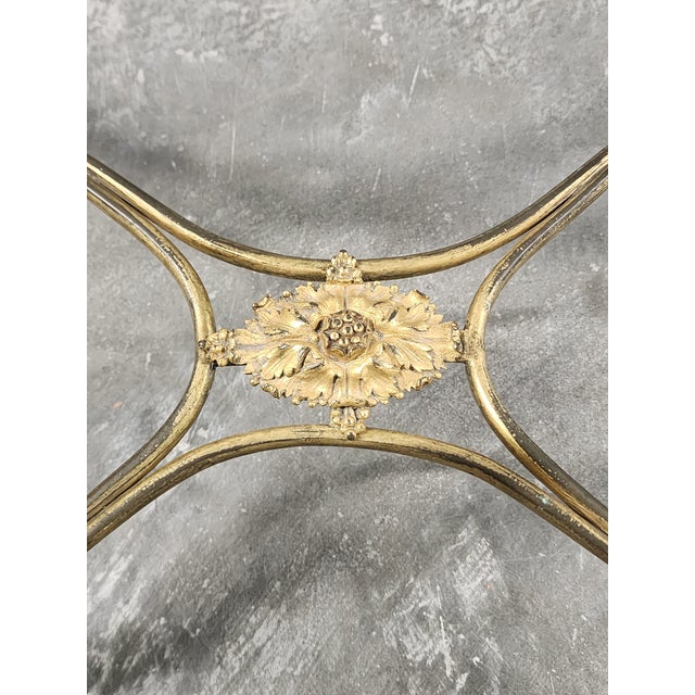 Antique Late 19th Century Gilt Bronze and Marble Top Gueridon Table For Sale - Image 12 of 15